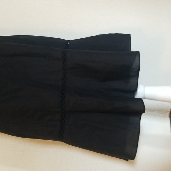 J.Crew Black Embroidered Halter Midi Dress Size 0 - Picture 3 of 9